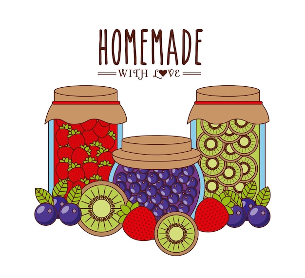 Hausgemachte marmelade design