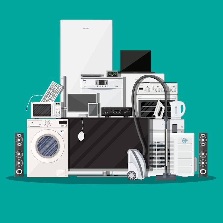Vektor haushaltsgeräte und elektronische geräte