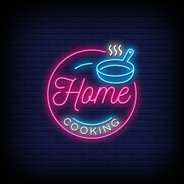 Hausmannskost neon signs style text
