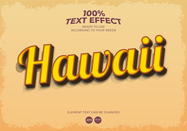 Hawaii-Texteffekt