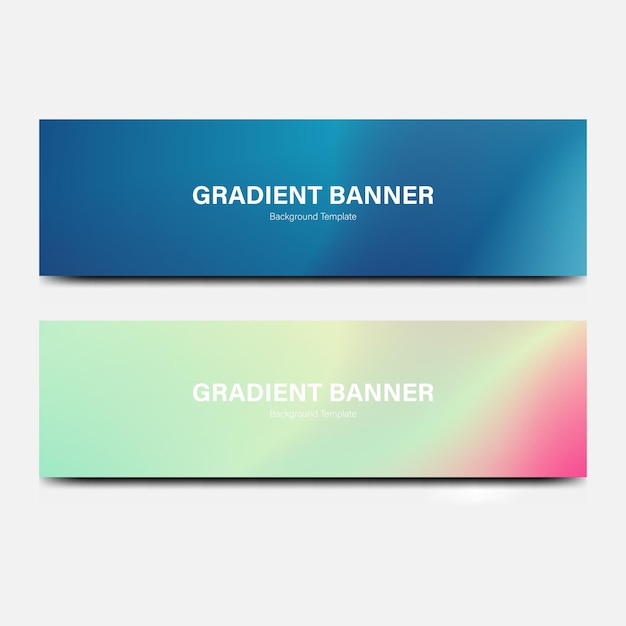 Vektor header-banner-abstrakt-gradient-hintergrund