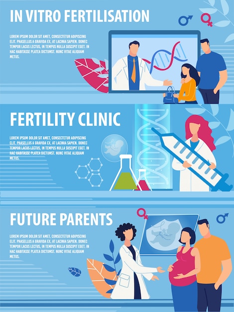 Header Banner Set für Online Fertility Clinic