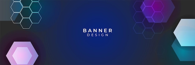 Header oder Banner für digitale Technologie. Geometrischer abstrakter Hintergrund mit abstraktem geometrischem Design. Futuristische Kommunikationsvektorillustration.