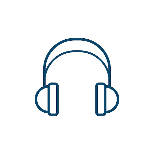 Headphone Icon Vector Design-Vorlage
