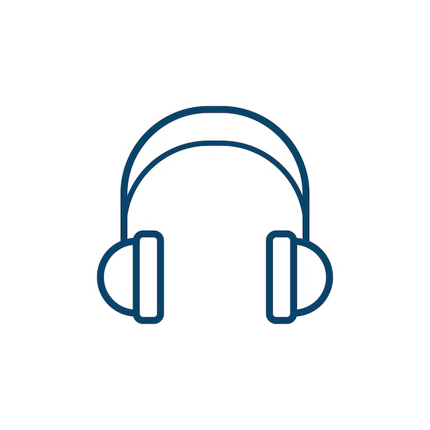 Vektor headphone icon vector design-vorlage