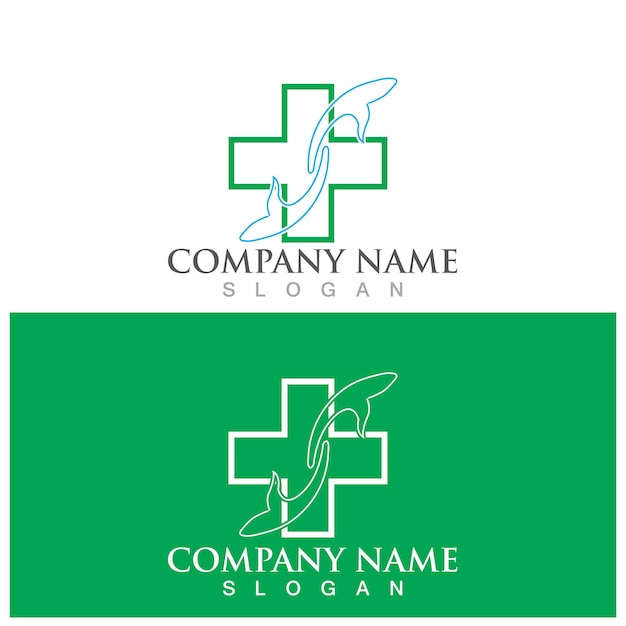 Health medical logo vorlagenvektor
