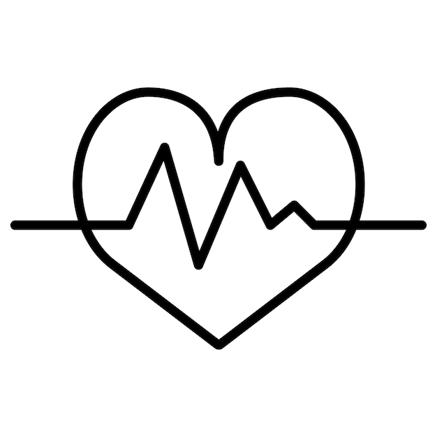 Vektor heart rate vector illustration