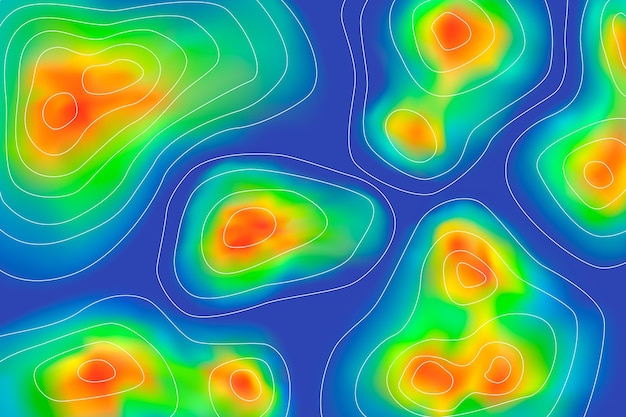 Heatmap-hintergrund mit farbverlauf