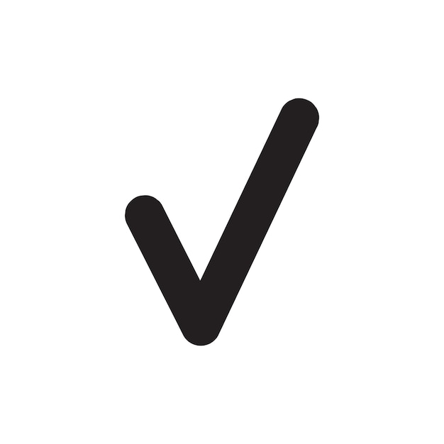 Heck mark Icon Vektor Vorlage Logo trendy Sammlung flaches Design