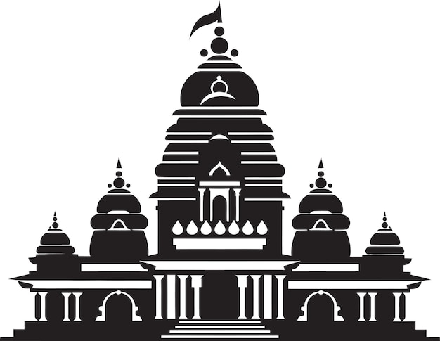 Heilige gebäude die schönheit der indischen tempelarchitektur