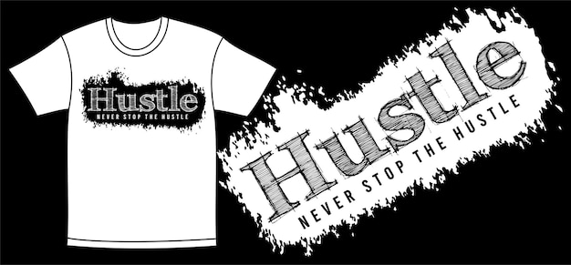 Hektik-Typografie-T-Shirt-Design