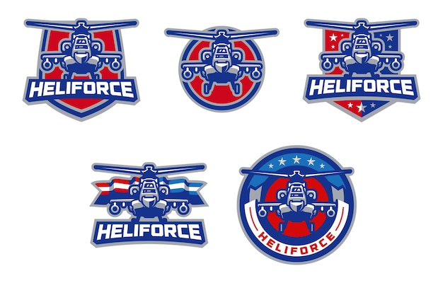 Vektor heliforce sport logo