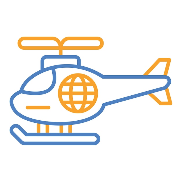 Vektor helikopter-symbol