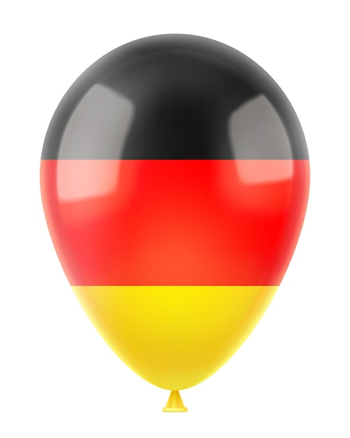 Heliumballon mit der Flagge von Deutschland