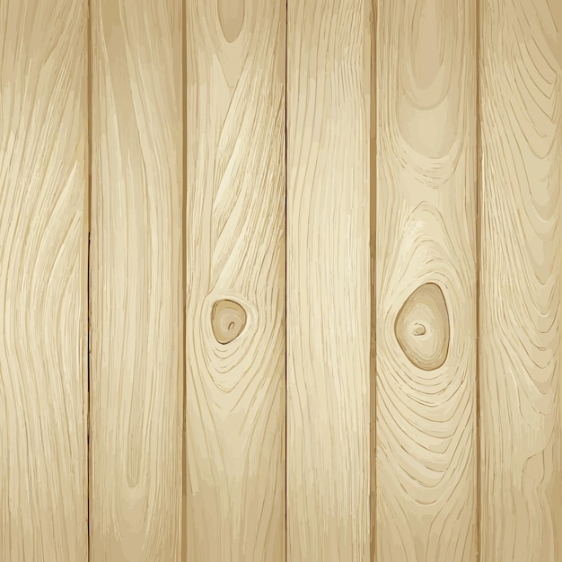 Helle Holzstruktur mit Knotenplankenhintergrund Vektor
