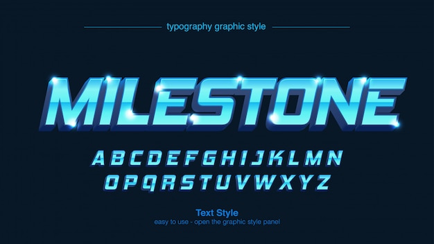 Helle lichter blau metallic moderne typografie
