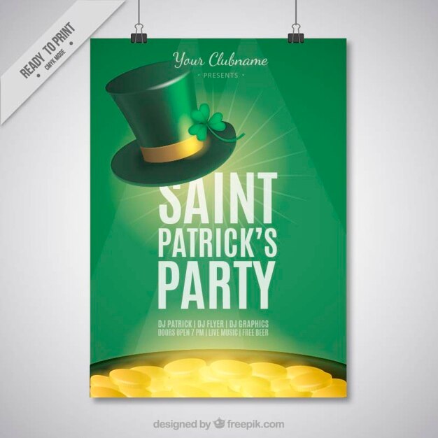 Helle topf st. patrick dat¡y plakat