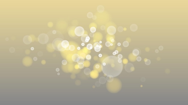 Helle, unscharfe Lichter, Vektorgrafik mit transparentem Effekt, abstrakter Bokeh-Hintergrund mit Tiefenschärfeeffekt.