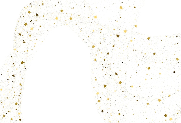 Heller goldglitter konfettihintergrund. digitales papier mit goldenen sternen. weiße feiertagstextur