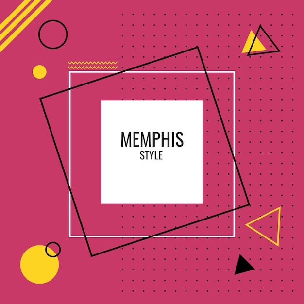 Heller hintergrund im memphis-stil