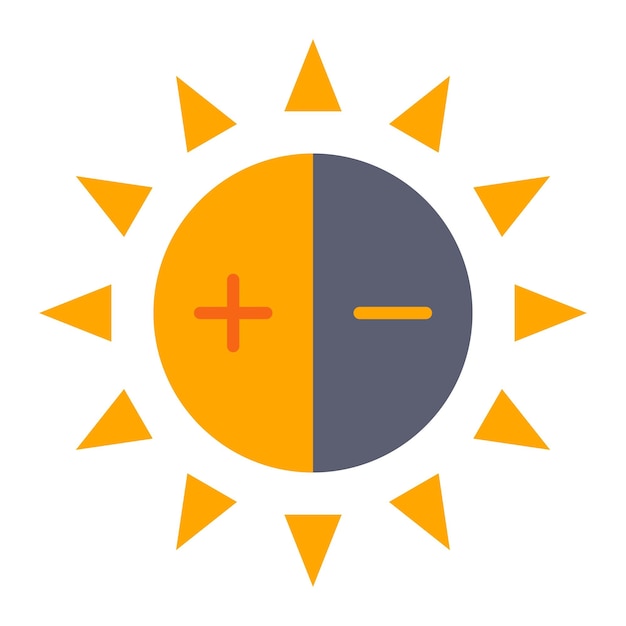 Vektor helligkeits-symbol
