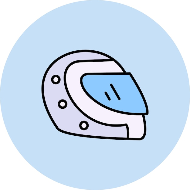 Vektor helmet-icon-vektorbild kann für schutz und sicherheit verwendet werden