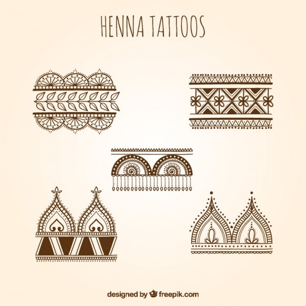 Henna-tattoos setzen