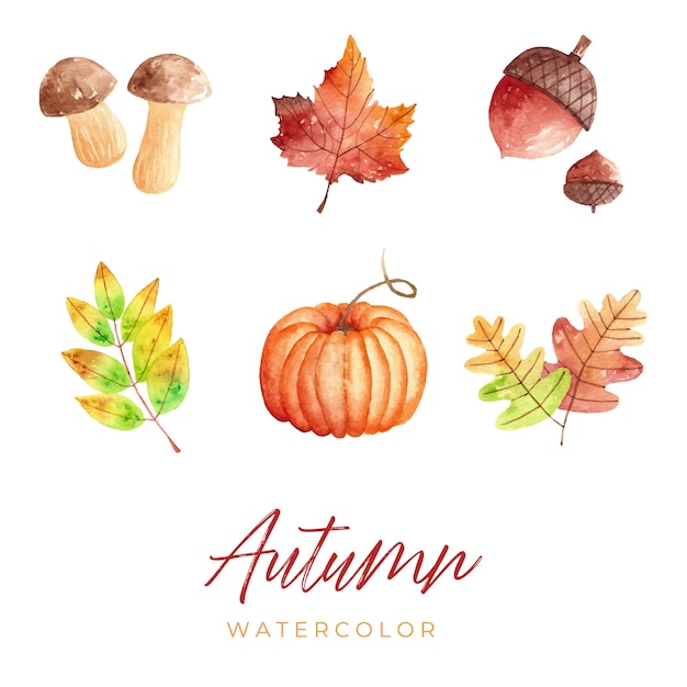 Vektor herbst aquarell