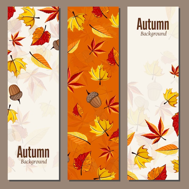 Herbst-banner-kollektion