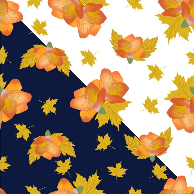 Herbst floral nahtlose muster