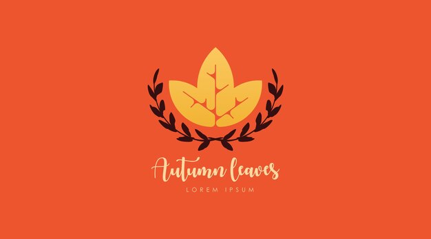 Herbst-logo-design-konzept-vektor. saisonales logo der herbst-logo-vorlage