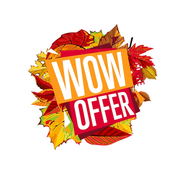 Herbst sale banner vorlage