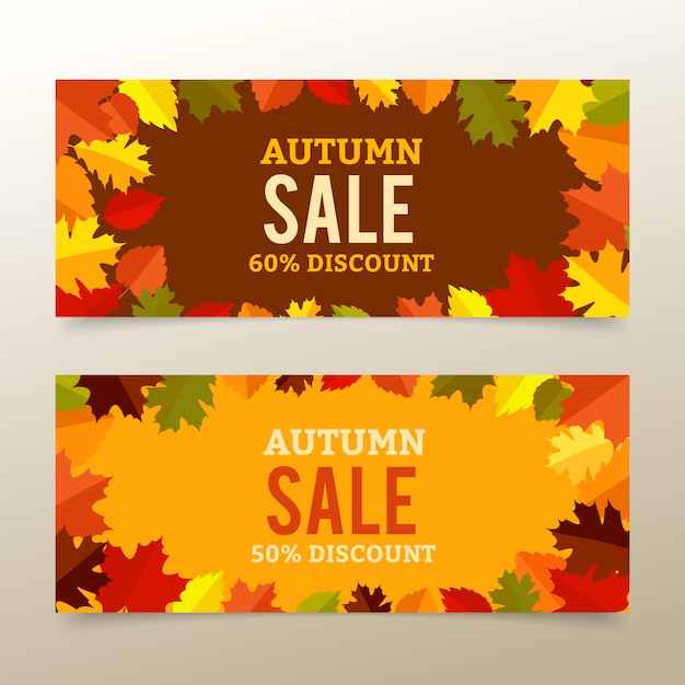 Herbst verkauf banner