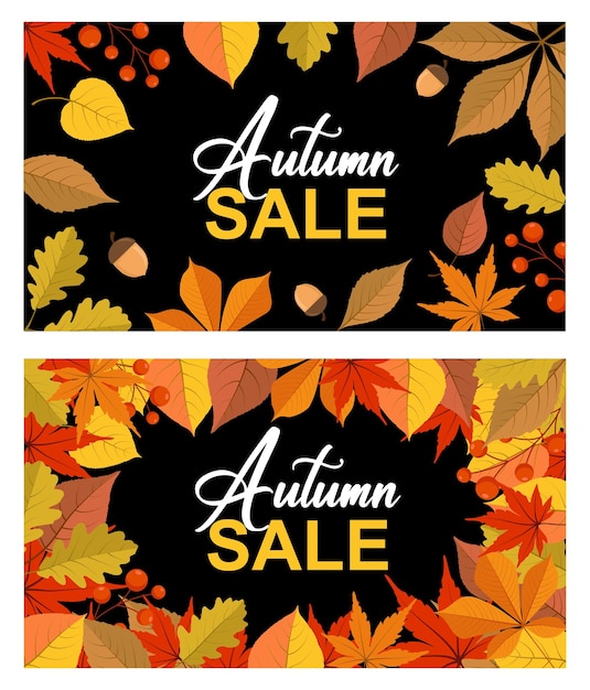 Herbst verkauf banner