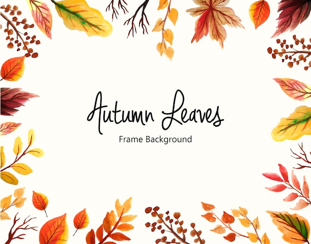 Herbstblätter im Hintergrund