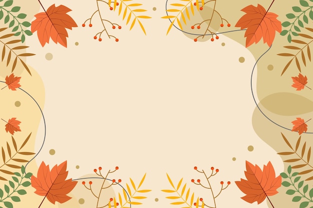 Herbstblatt-Hintergrund Vektor-Illustration