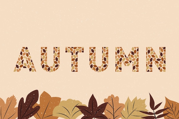 Herbsthintergrund und Tapetenherbstvektorillustrations-Herbstgrafikdesign