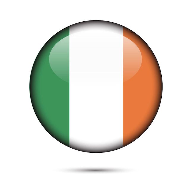 Hergestellt in irland und vektor-logo-design hergestellt in irland irland-flaggen-design
