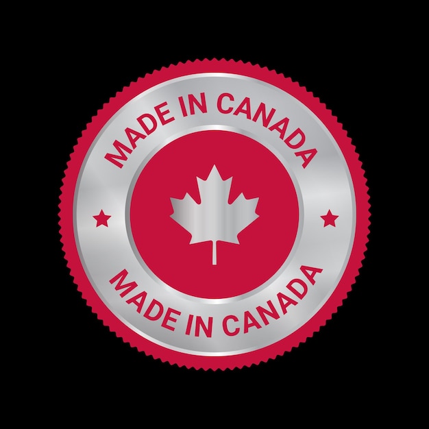 Hergestellt in kanada vektor-logo-abzeichen