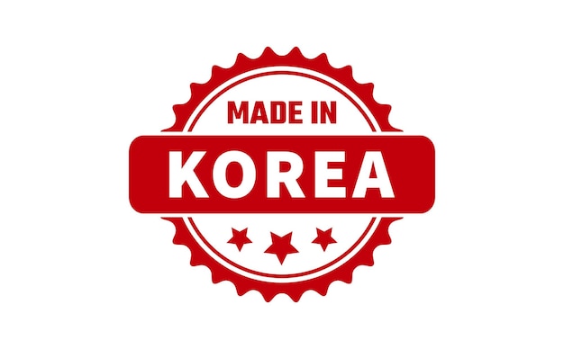 Vektor hergestellt in korea-stempel