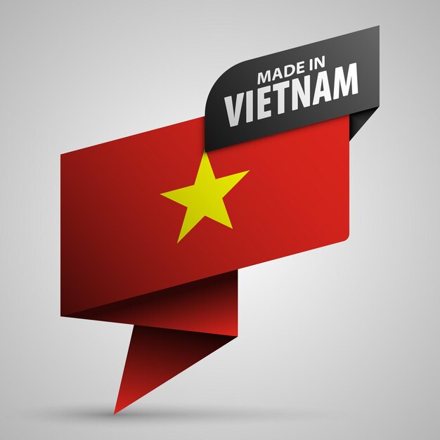 Hergestellt in Vietnam Grafik und Etikett