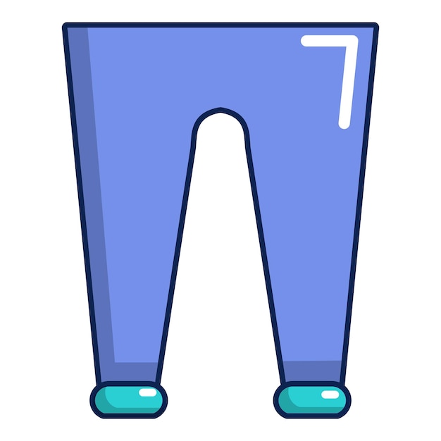 Herrenmode-accessoire-hosen-symbol cartoon-illustration eines herrenmode-accessoire-hosen-vektorsymbols für webdesign