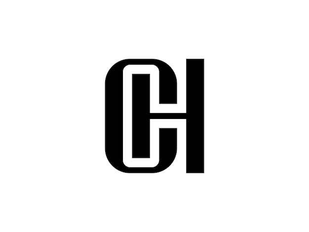 Hervorragendes CH- oder HC-Monogramm-Logo-Design