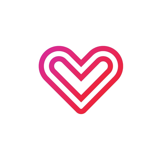 Herz-Logo-Design-Vorlage