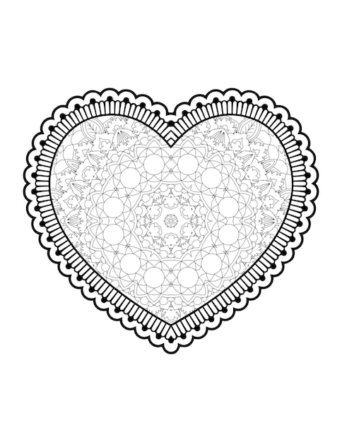 Herz mit blumenmandala. herz mandala.love.ornamental herz mit mandala.mehndi blumenherz.