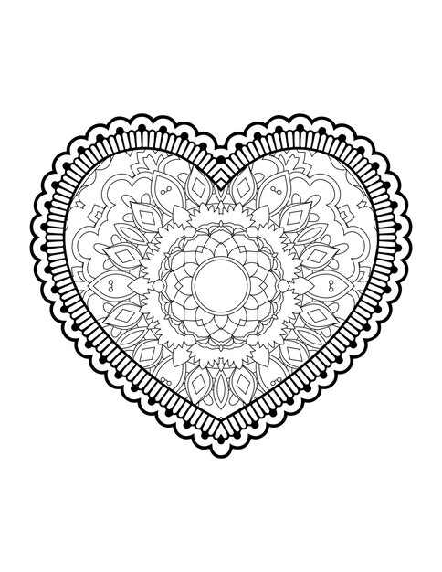 Herz mit blumenmandala. herz mandala.love.ornamental herz mit mandala.mehndi blumenherz.