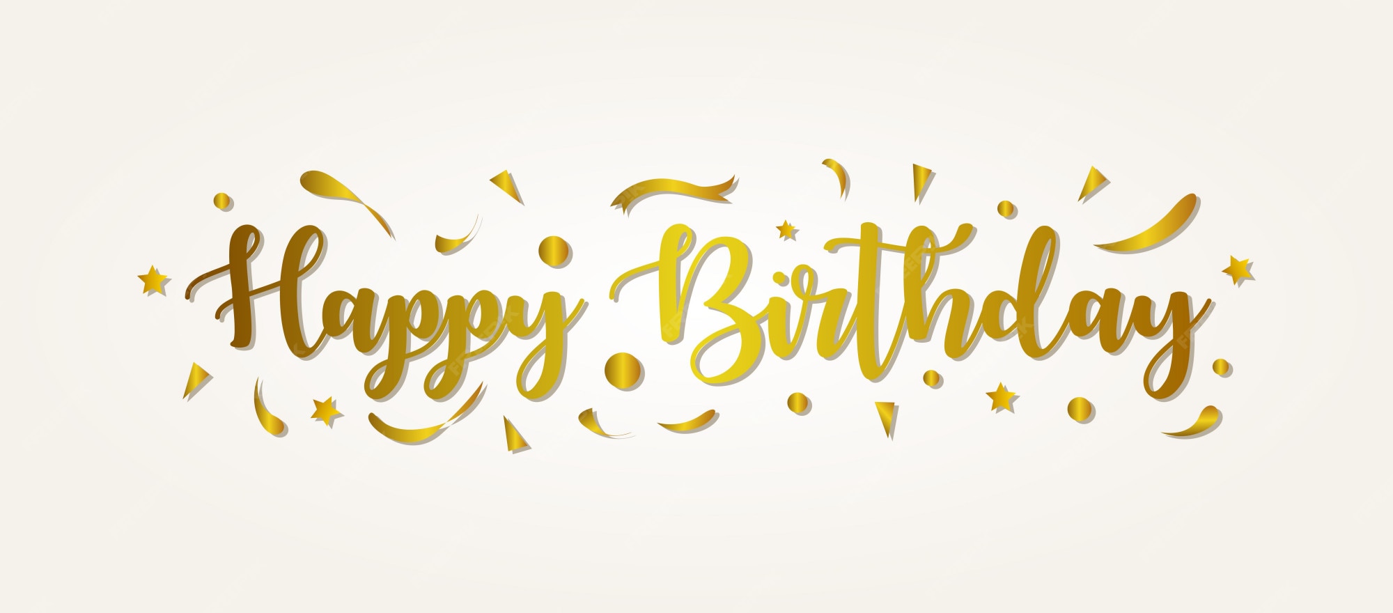 Herzlichen glückwunsch zum geburtstag mit gold farbe PremiumVektor