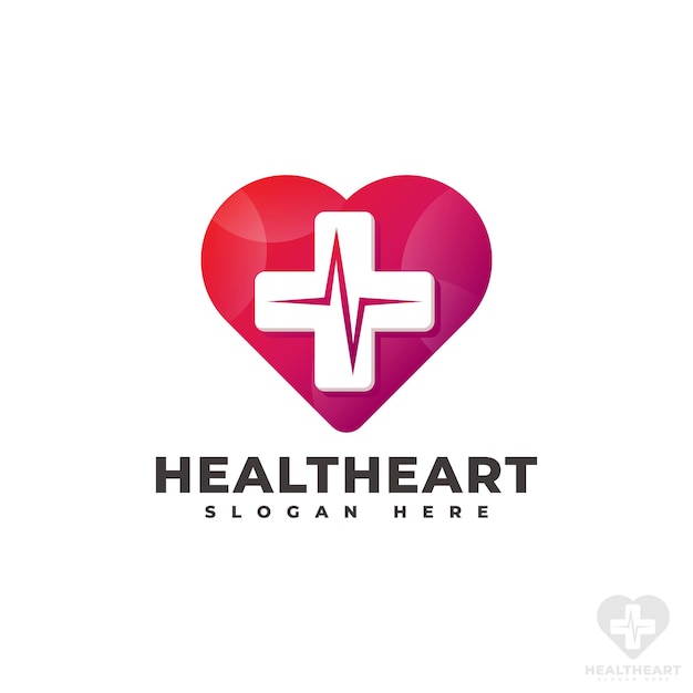 Herzpflege - health heart logo