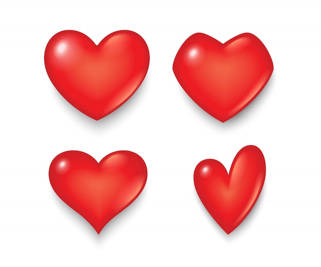 Herzsymbol in verschiedenen formen und ausführungen.