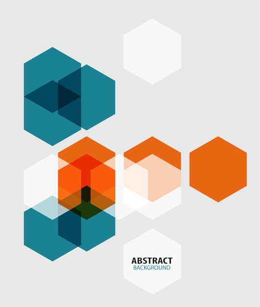 Hexagon abstrakter Hintergrund der modernen Kunst